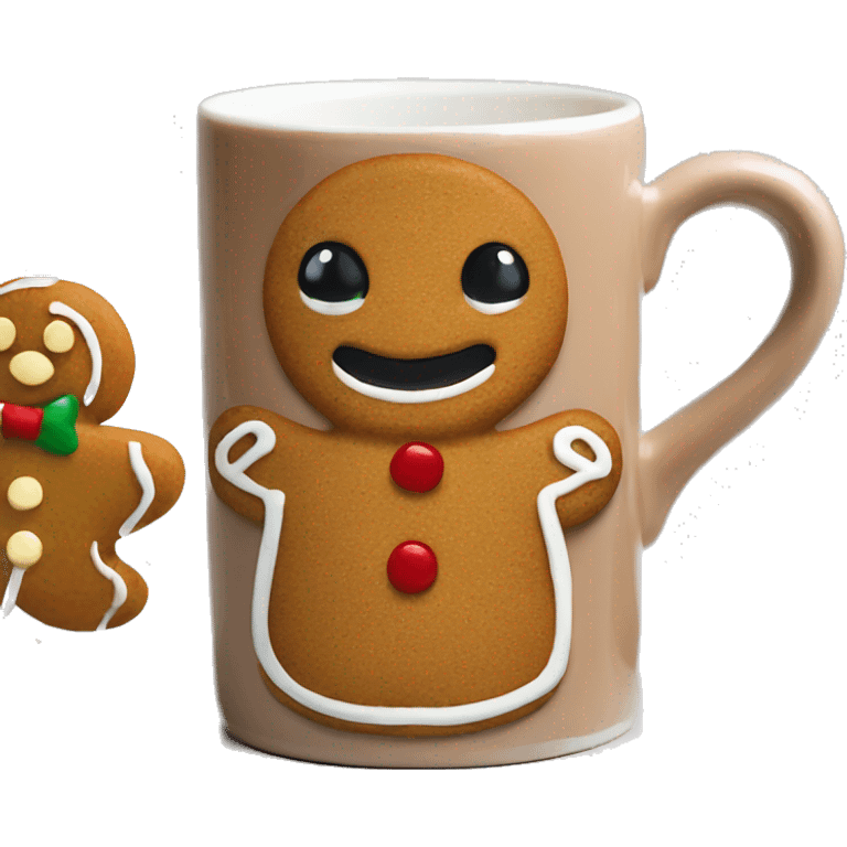 gingerbread man mug emoji