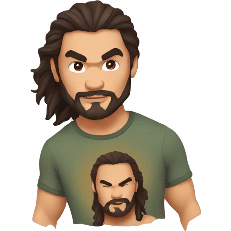 jason momoa wearing tee emoji