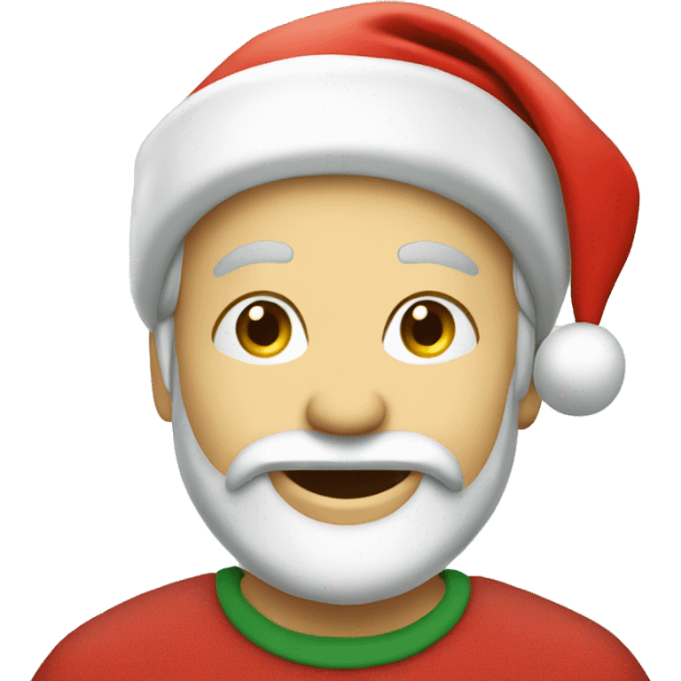 Merry Christmas inscription emoji