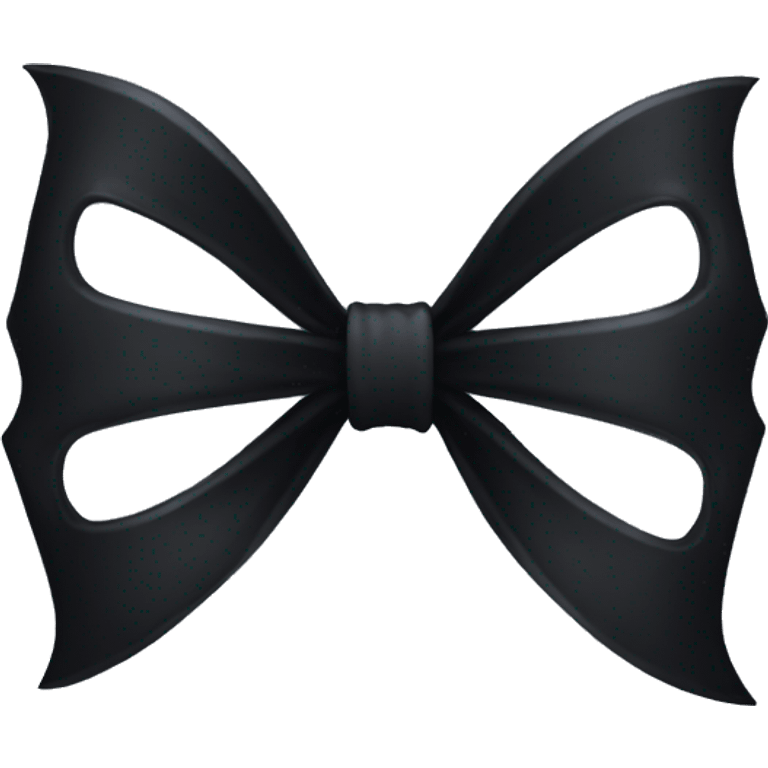 Black gothic bow emoji