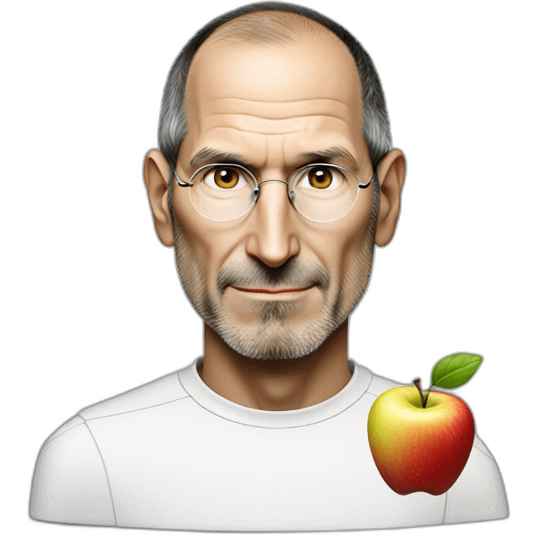 Steve jobs qui mange une pomme emoji