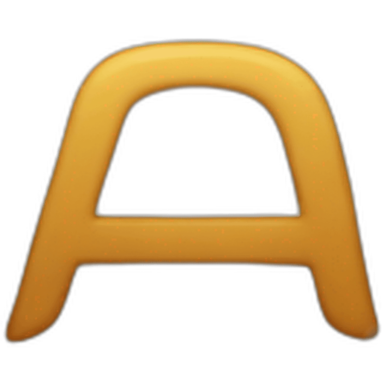 The letter A emoji