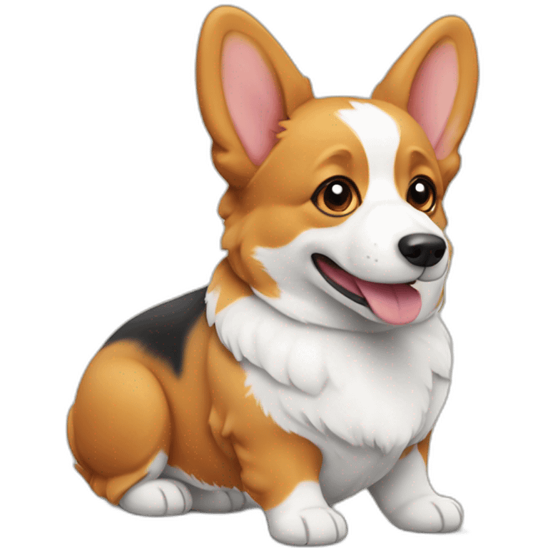 tri-colour corgi emoji