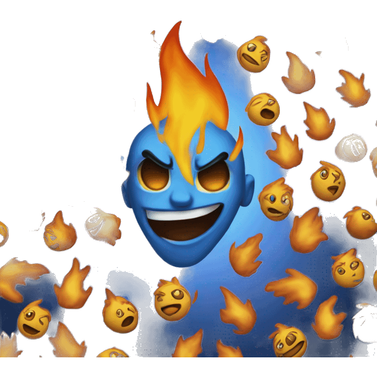 Blue fire emoji