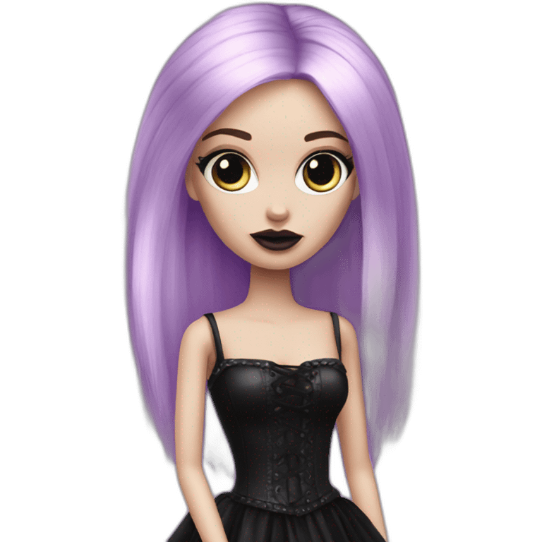 Goth barbie girl emoji