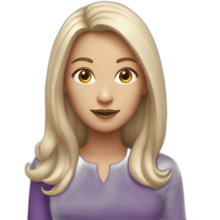 white-woman-with-purple-long-hair emoji