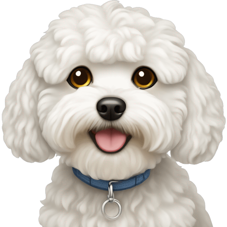 white maltipoo dog emoji