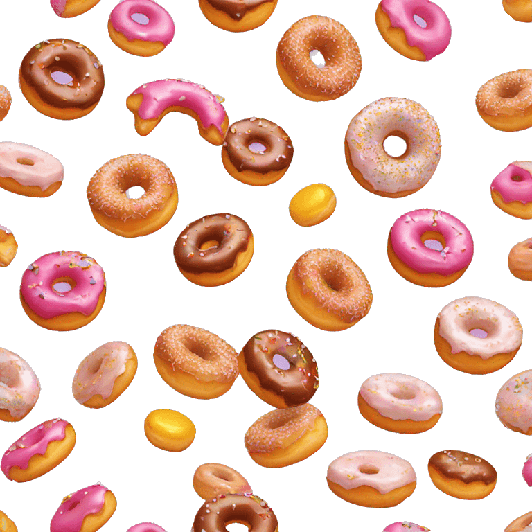 Donuts sucré au sucre emoji