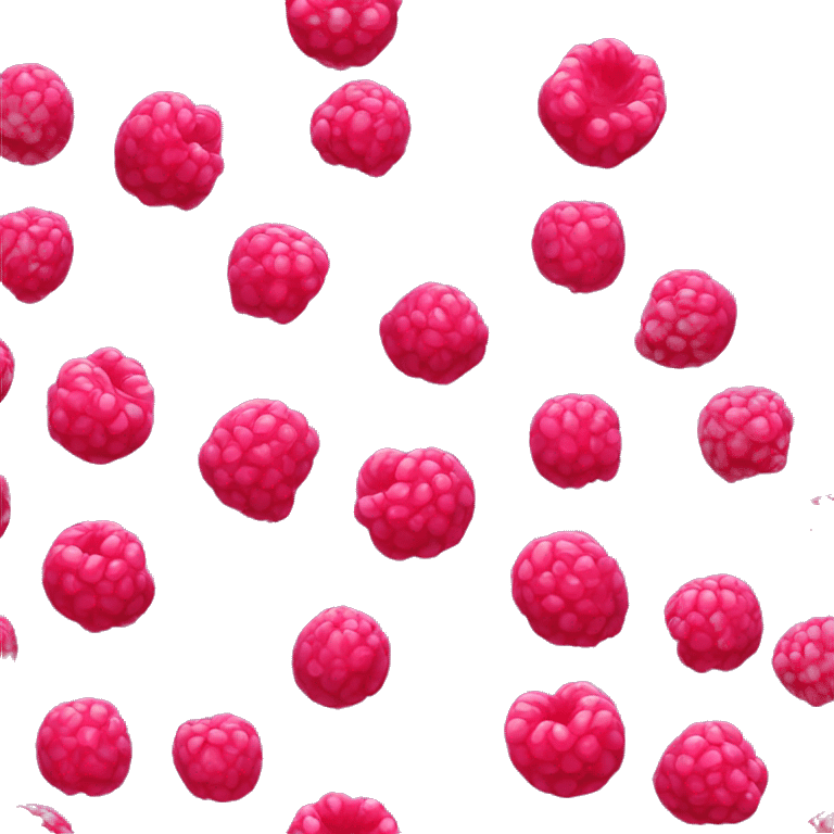 shiny raspberry candy emoji