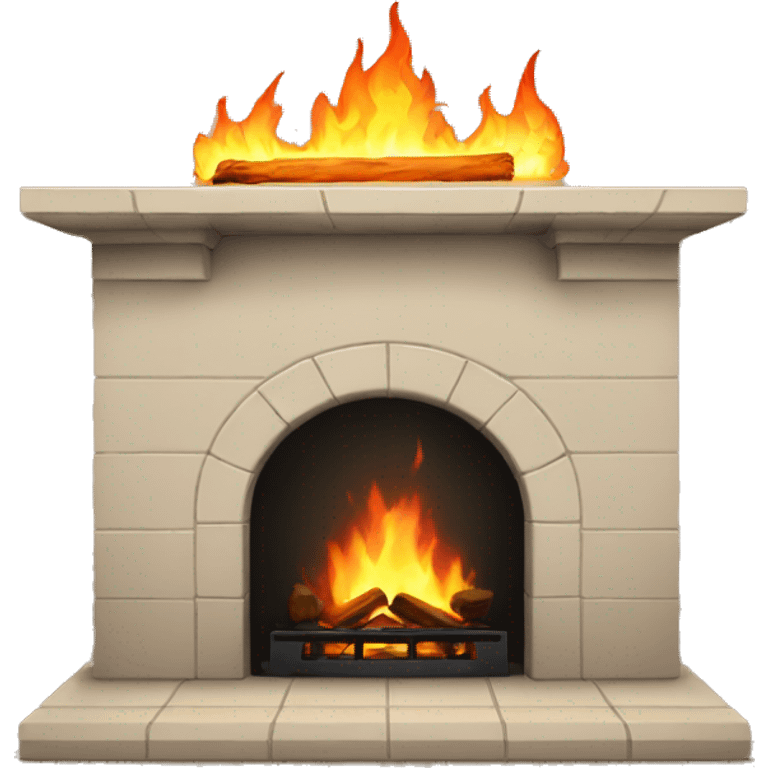 Fire place with lights emoji