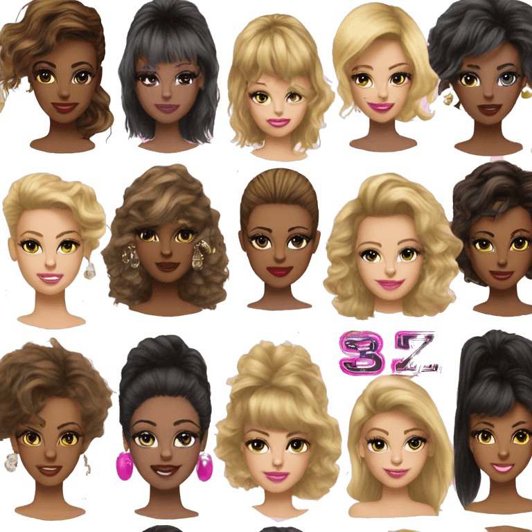 victoria secret 80s blowout emoji