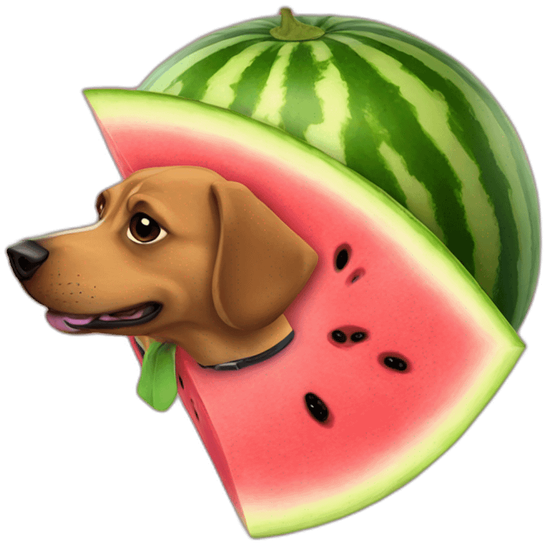 WATERMELON DOG emoji