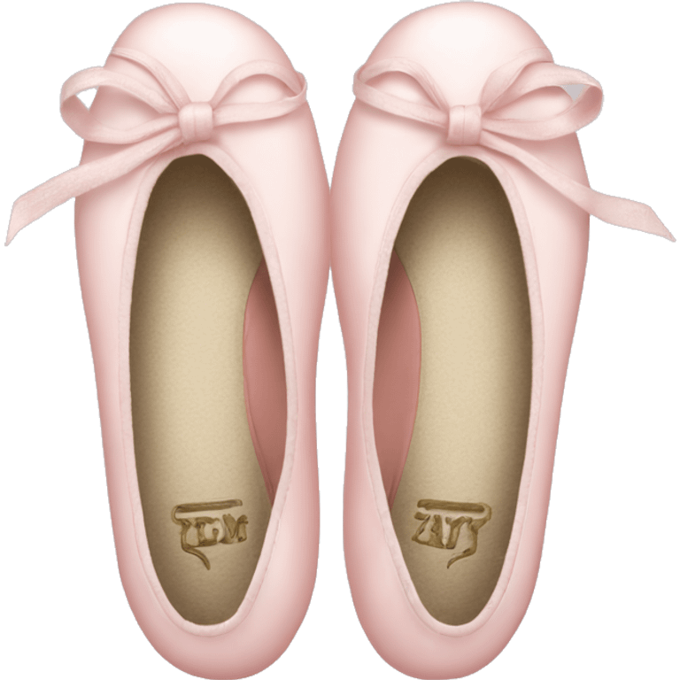 Pale pink ballet shoes emoji