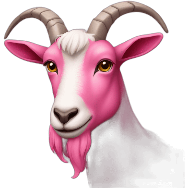 Pink goat emoji