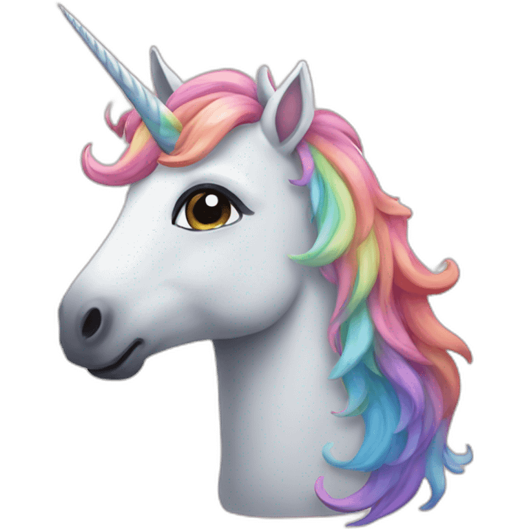 Unicorn rainbow emoji