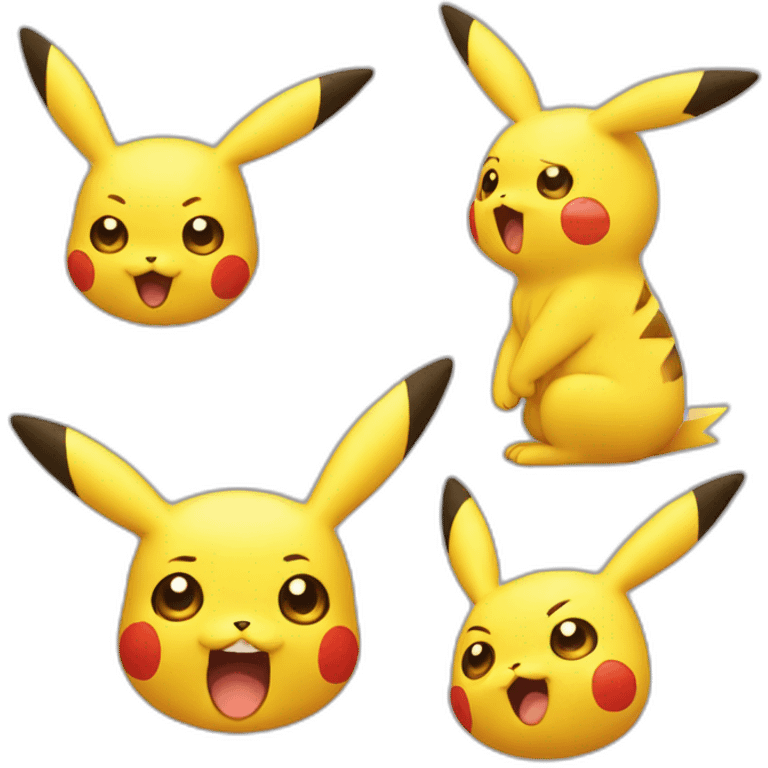 pikachu shocked face emoji