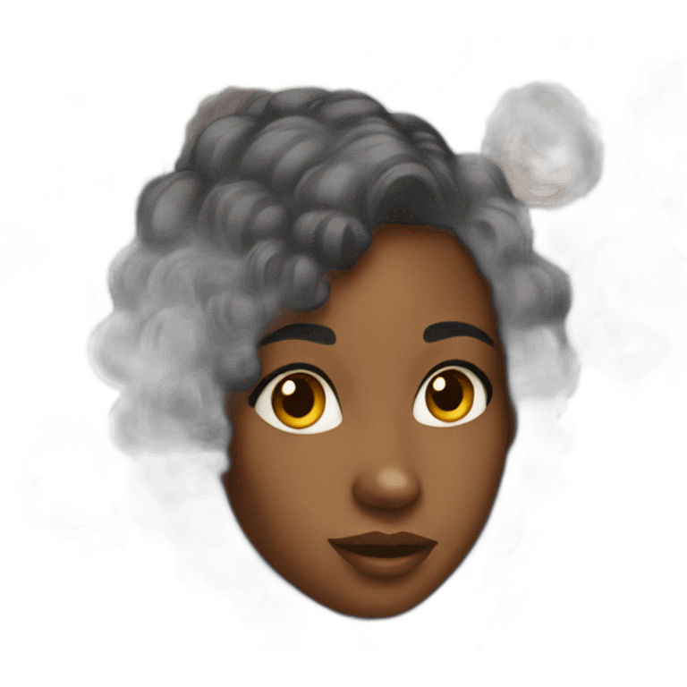 A nice black girl  emoji