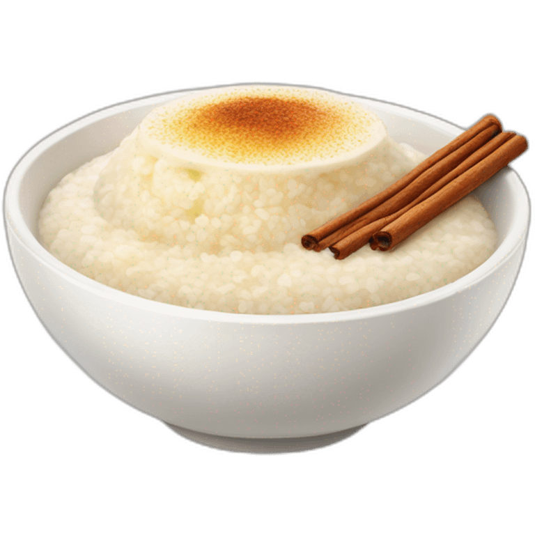 rice porridge with butter and cinnamon sugar emoji