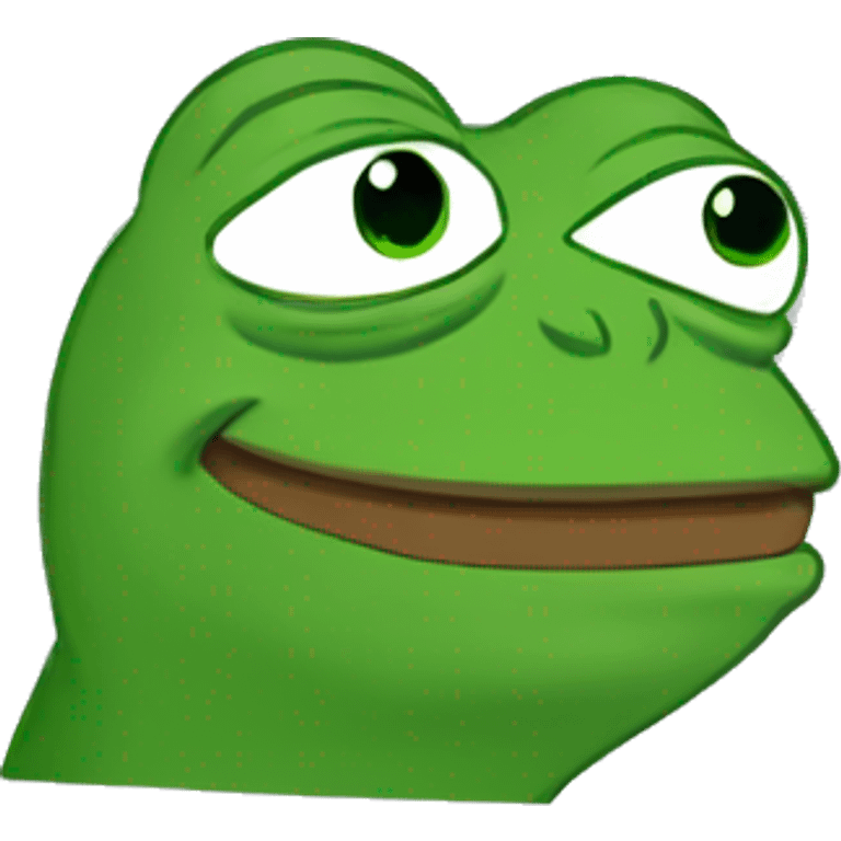 Pepe the frog doing something silly emoji