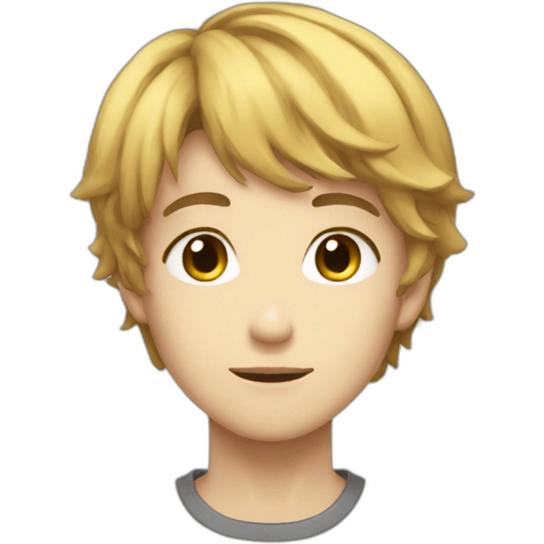 Garçon manga beau emoji