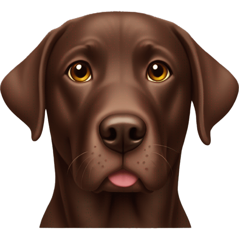 Chocolate lab emoji