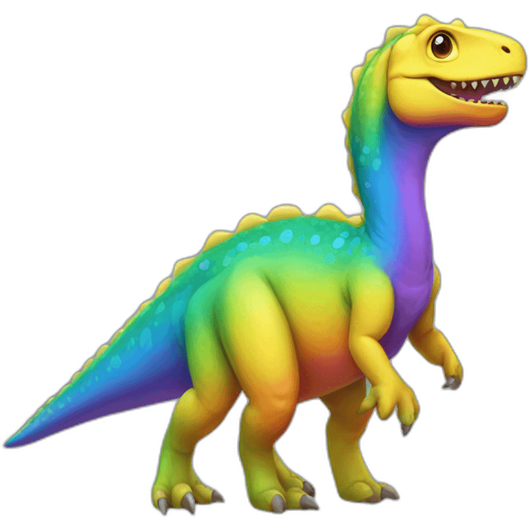 tiranosaur rainbow emoji