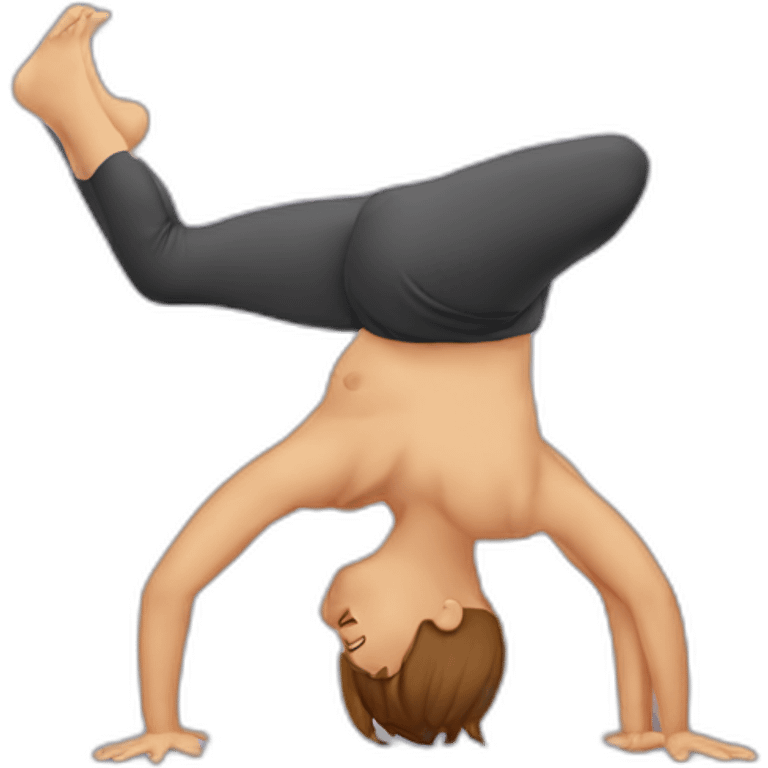 head stand emoji