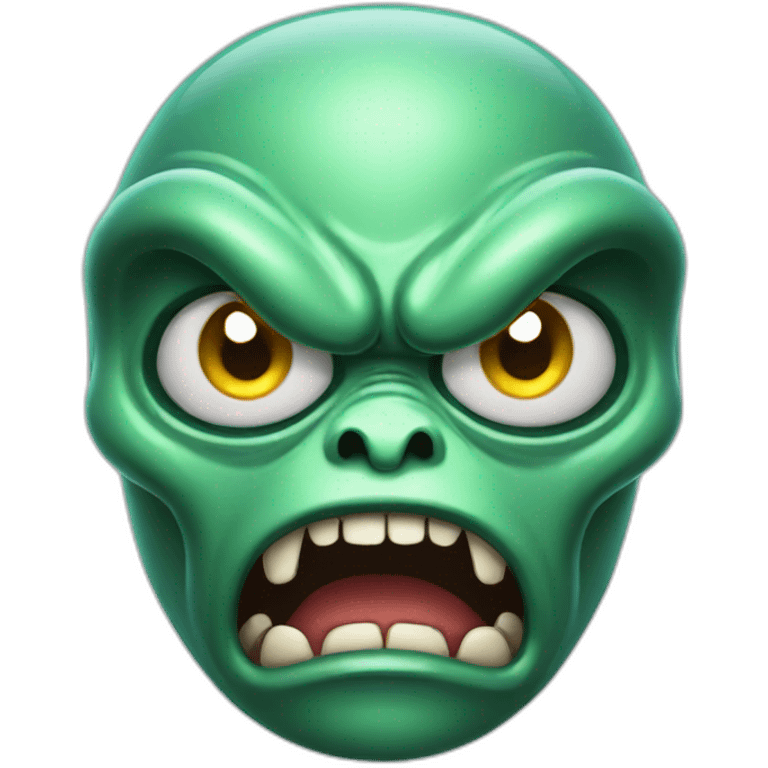 Alien angry  emoji