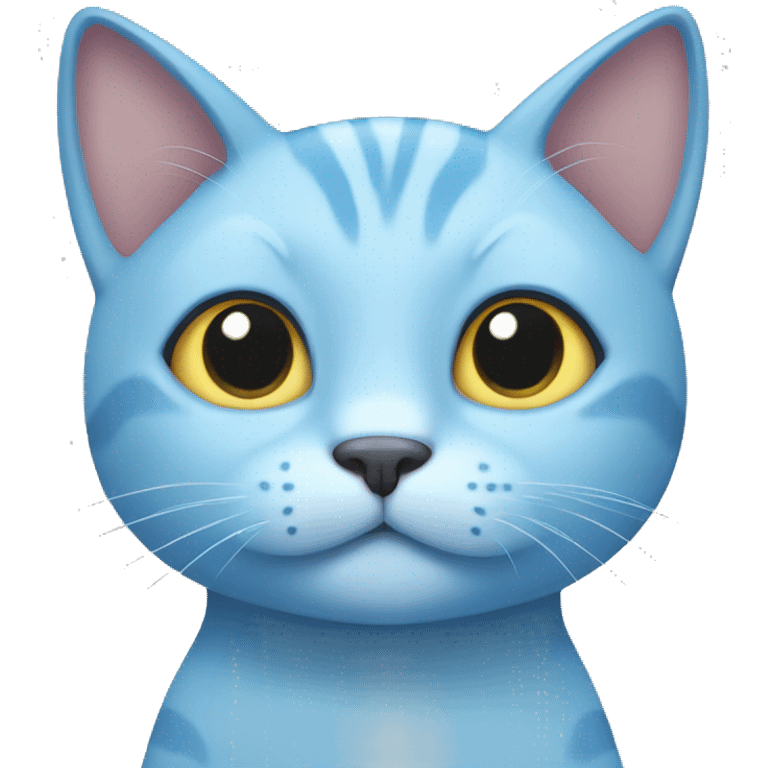 Light blue cat emoji