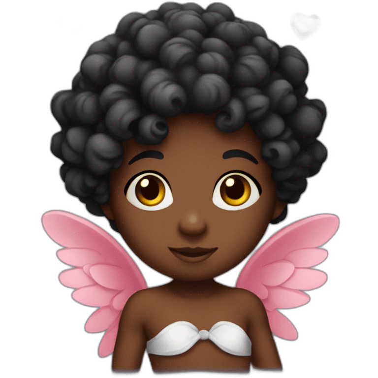 cute black cupid emoji