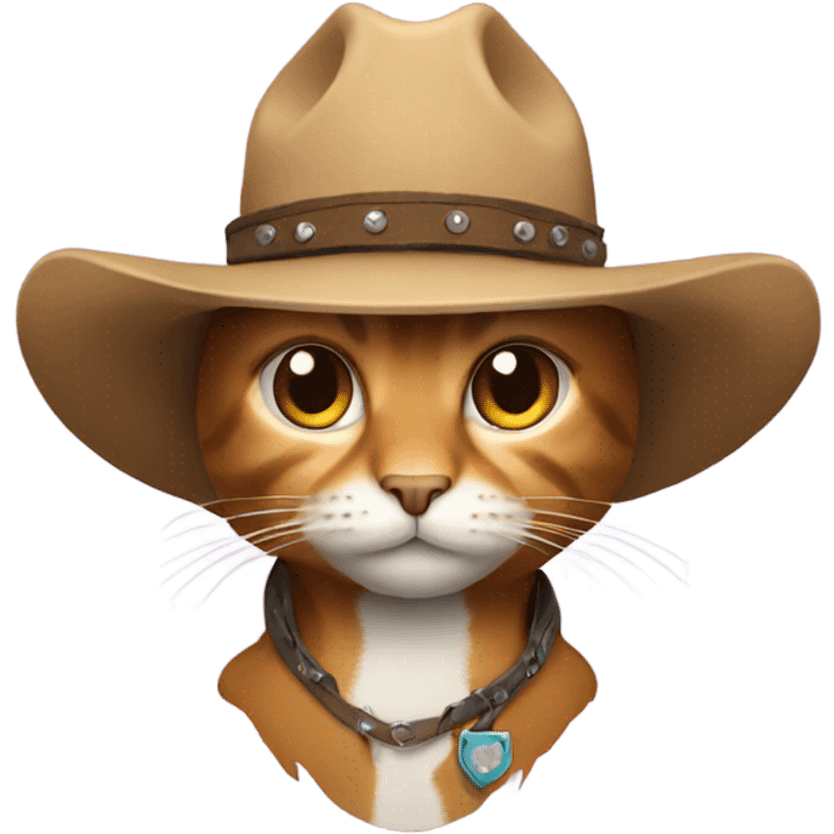 Cat cowboy emoji