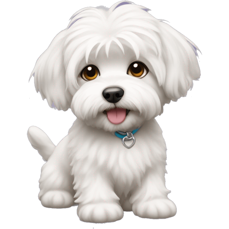 Dog bichon havanese girl emoji