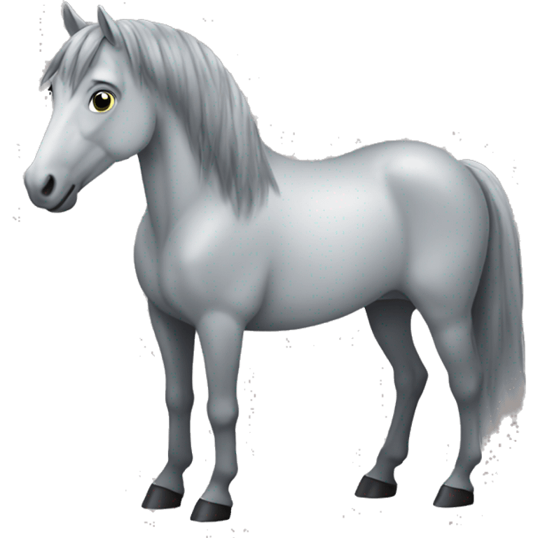 cheval gris emoji