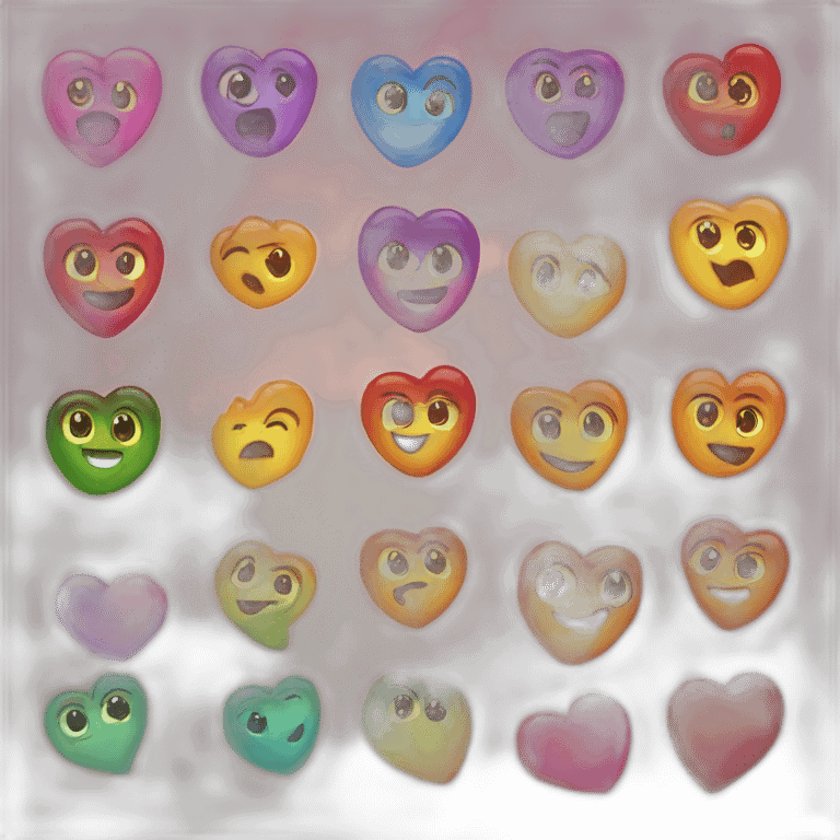 Coeur qui change de couleur emoji