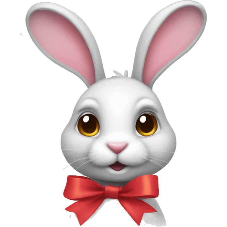 rabbit with ribbon emoji