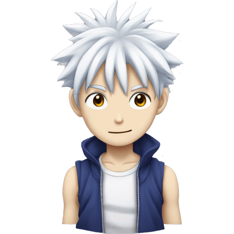 Killua anime character from anime “HunterXHunter” emoji