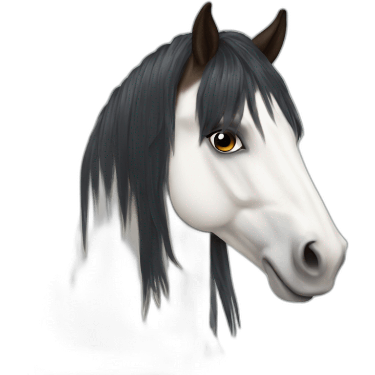 Gypsy vanner horse emoji