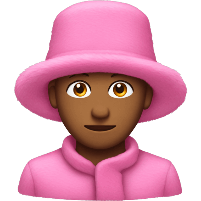 only pink fur hat without head emoji