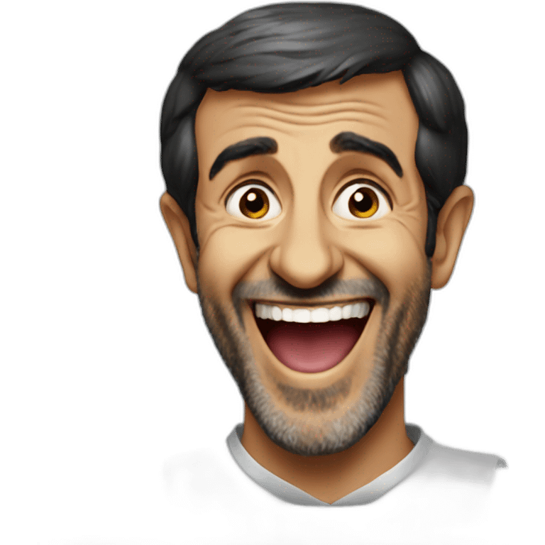 Ahmadinejad laughing emoji