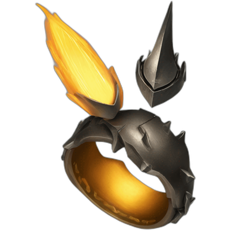 Sauron making the one ring emoji