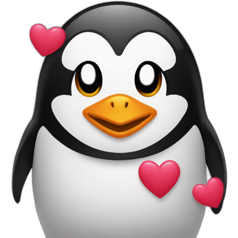 Valentine’s Day penguin  emoji