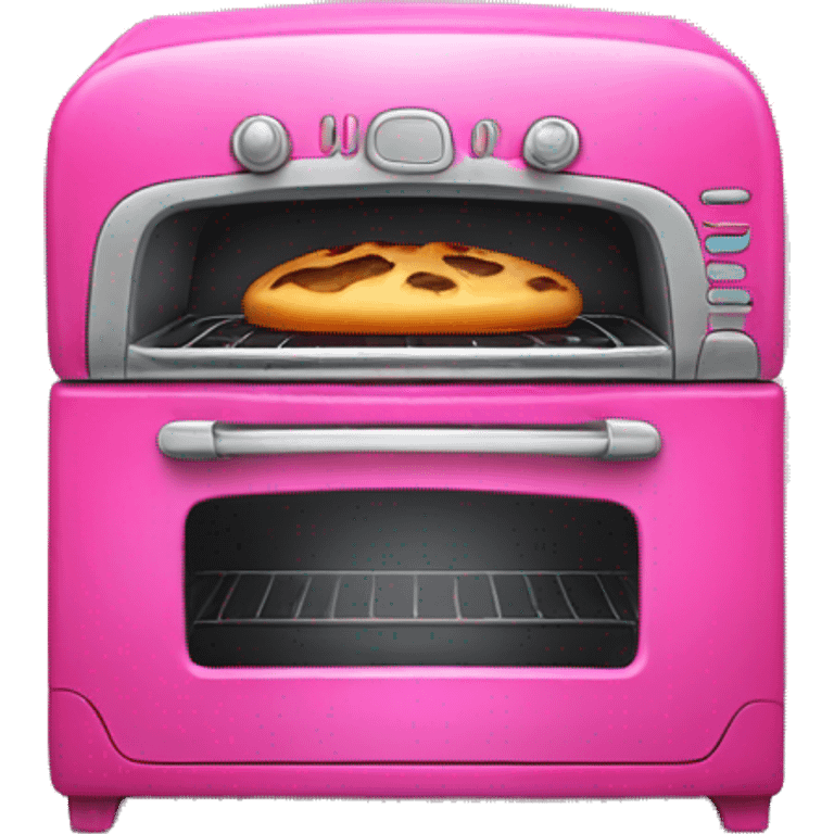 Realistic hot pink oven isolated. emoji