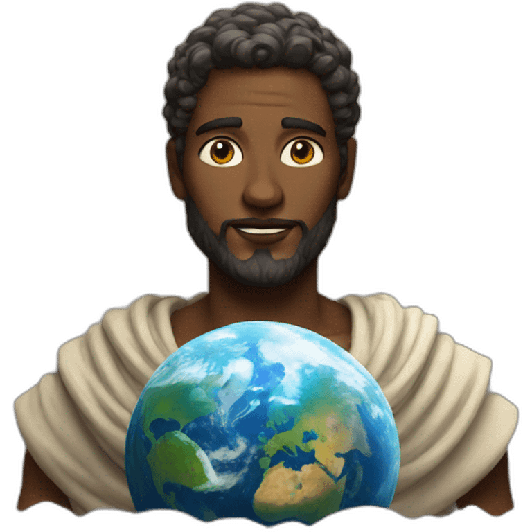 god behind earth emoji