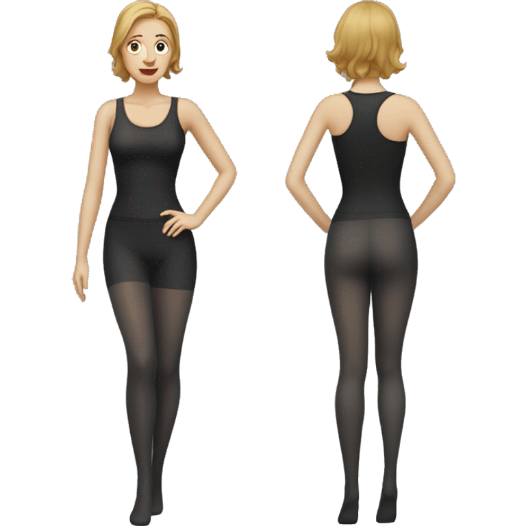 Lady in tights emoji