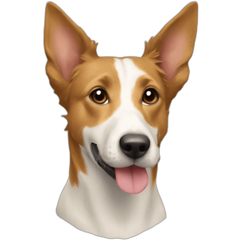 Cão de raça podengo português emoji