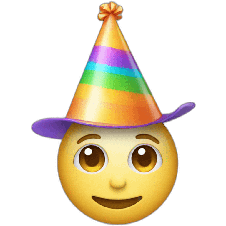 Descript logo wearing a party hat emoji