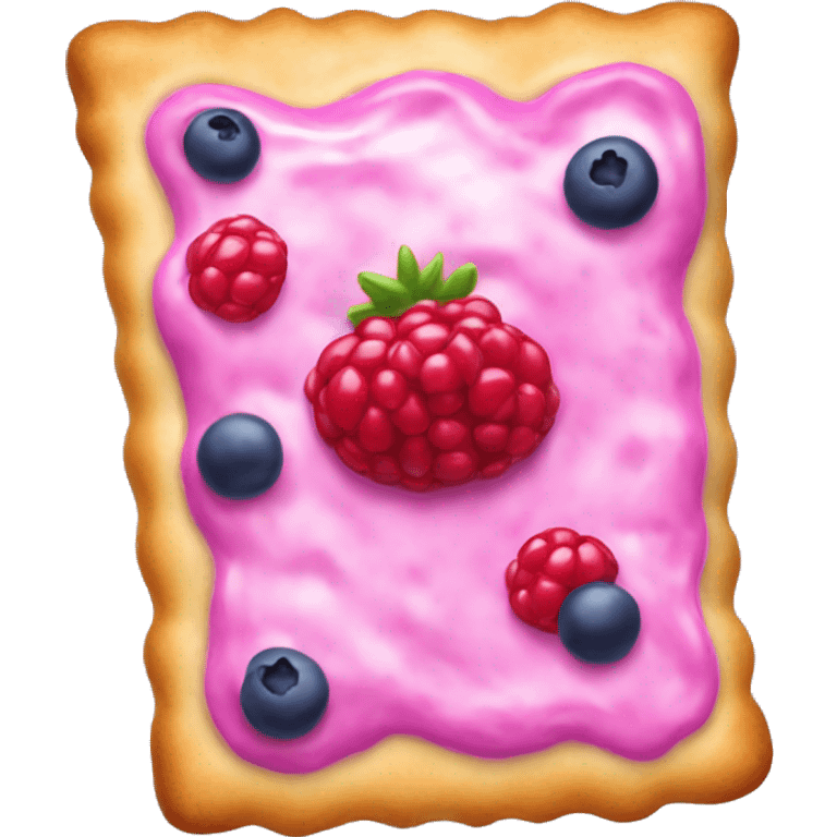 Realistic wild berry Pop Tart emoji