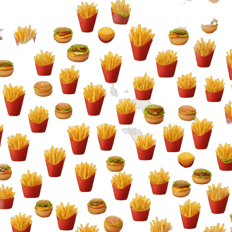 fries with hamburgur emoji