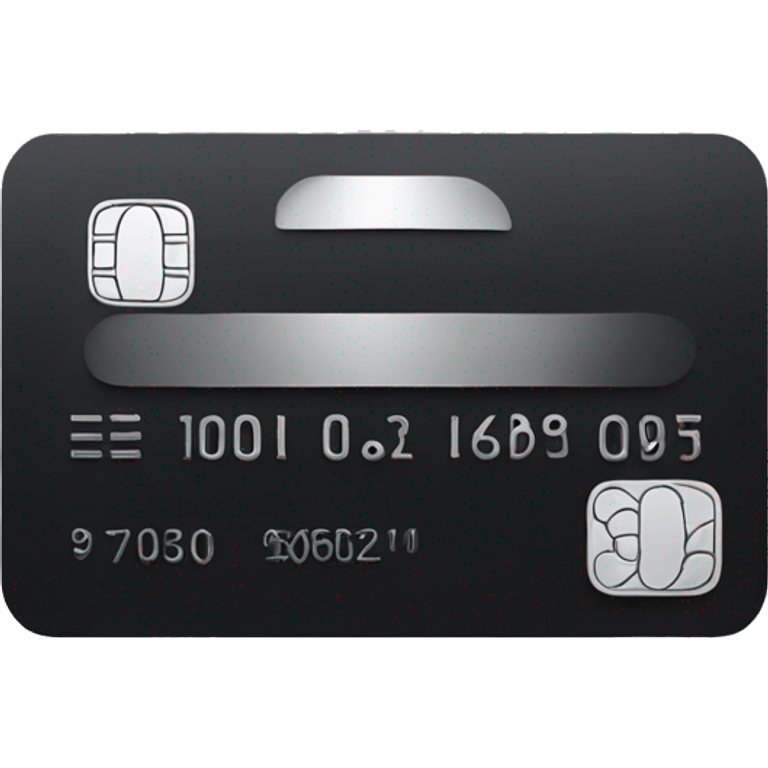 black credit card emoji