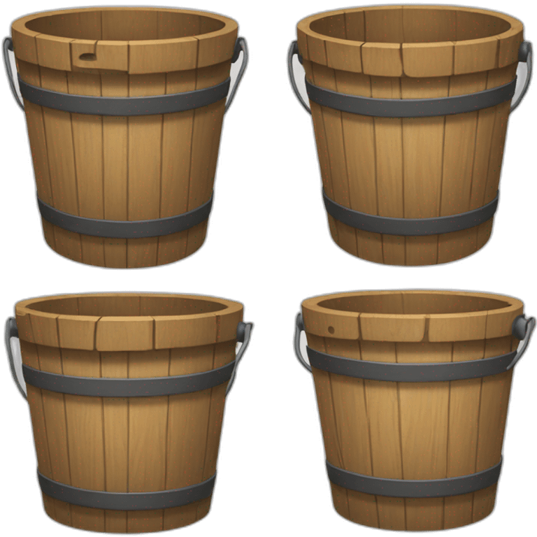 wooden bucket emoji